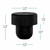 Bar Top Cork - Full Synthetic Black Dimensions