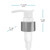 Rivo Brush Aluminum Lotion Pump 24/410 1.80ml Output, Smooth Skirt Dimensions