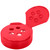 5 Holes Dispensing Cap Red Open