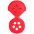 5 Holes Dispensing Cap Red Open Above