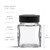 3.4 oz Square Glass Spice Jar with 5 Holes Dispensing Cap Dimensions