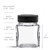 3.4 oz Square Glass Spice Jar with 10 Holes Dispensing Cap