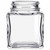 3.4 oz Square Glass Spice Jar with 10 Holes Dispensing Cap