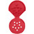10 Holes Dispensing Cap Red Open Above