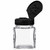 3.4 oz Square Glass Spice Jar with 10 Holes Dispensing Cap
