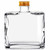 8.5 oz Matic Glass Bottle Clear with 28/400 Screw Cap Gold