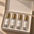 Elio Fine Mist Sprayer 24/410 0.12ml Output, Gold Aluminum, Dip Tube & Cap with Cylinder Bottle for Perfume Sampler Set in Gift Box