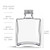 5 oz Rio Glass Bottle Clear with 28/400 Screw Cap Dimensions