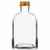 8.5 oz Roma Glass Bottle Clear with 28/400 Aluminum Screw Cap Gold