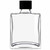 5 oz Rio Glass Bottle Clear with 28/410 Smooth Screw Cap Black Plastic