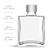 5 oz Rio Glass Bottle Clear with 28/410 Smooth Screw Cap Dimensions
