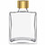 5 oz Rio Glass Bottle Clear with 28/410 Smooth Screw Cap Gold