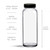 9 oz Apothecary with 43/400 Black Smooth PP Plastic Cap | PE Liner Dimensions