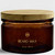 Neo10 Natural Bamboo Lid, 80mm Diameter with Dark Amber Jar of Beard Wax