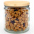 Neo10 Natural Bamboo Lid, 88mm Diameter with Calypso Clear Glass Jar and Berries with Granola Nut Clusters