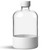 15 oz Apothecary Grip™ Silicone Boot, Matte White with Apothecary Bottle and Smooth White Screw Cap