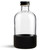 8 oz Apothecary Grip™ Silicone Boot, Matte Black with Apothecary Bottle and Black Tinplate Screw Cap