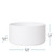 8 oz Apothecary Grip™ Silicone Boot, Matte White Dimensions