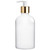 Rave White Pump 28/410 1.5ml Output, PP with Gold Metal Collar - Left Right Head with Glossy White Apothecary Bottle