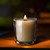 8.5 oz Heavy Glass Container with Candle