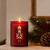 Holiday Nutcracker on Frosted Red Jar - Regal by Pinecones and Pine Sprigs