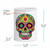 Kaleido Sugar Skull on White Jar - Bloom Dimensions