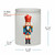 Holiday Nutcracker on Frosted Jar - Mix Case Dimensions