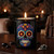 Kaleido Sugar Skull on Black Jar – Mix Case with Summoning Stones in Themed Halloween Room
