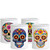 Kaleido Sugar Skull on White Jar – Mix Case