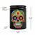 Kaleido Sugar Skull on Black Jar Dimensions