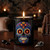 Kaleido Sugar Skull on Black Jar