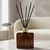 Matic Reed Diffuser Bottle Set, Gold Screw Cap, 8.5 oz Dark Amber in Modern or Futuristic Living Room