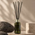 Apothecary Reed Diffuser Bottle Set, Gold Screw Cap, 4 oz Vintage Green with Pumice and Sandstone