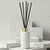 Apothecary Reed Diffuser Bottle Set, Gold Screw Cap, 4 oz Glossy White with Salt and Marble Blocks