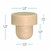 19.5mm Bar Top Cork - Full Synthetic Natural Dimensions