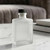 Rio Reed Diffuser Bottle Set, Black Cork, 5 oz Frosted with Diffuser Oil on Marble Counter Top