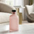 Apothecary Reed Diffuser Bottle Set, Black Cork, 8 oz Frosted Pink in Sitting Room
