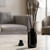 Apothecary Reed Diffuser Bottle Set, Black Cork, 4 oz Glossy Black with Diffuser Reeds in Waiting Room