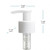Rave Matte White Pump 28/410 1.5ml Output, PP Smooth Skirt - Left Right Head Dimensions