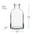 8.5 oz Roma Glass Bottle Dimensions