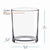 13.5 oz Old Town Glass Container Dimensions