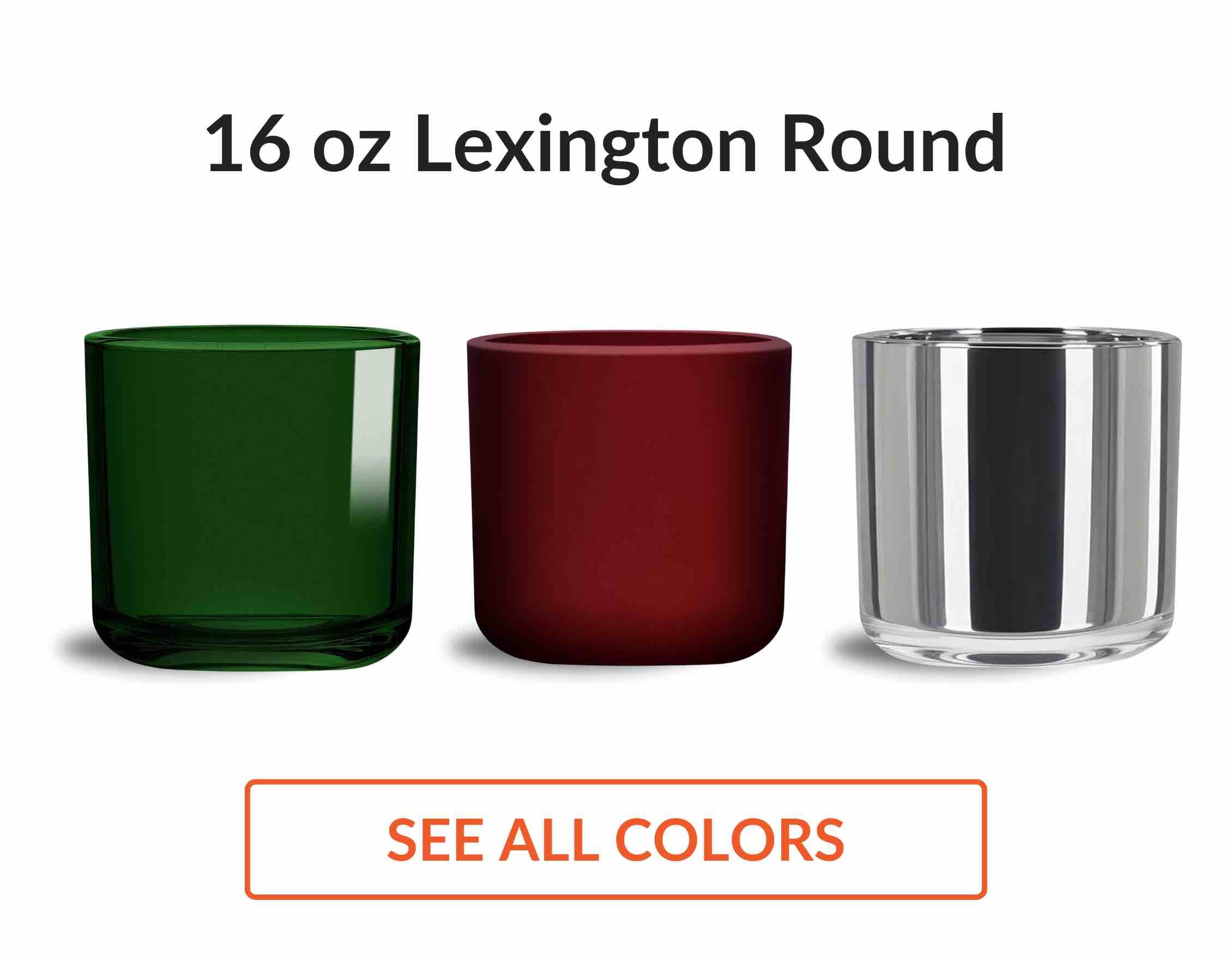 16 oz lexington round candle jar