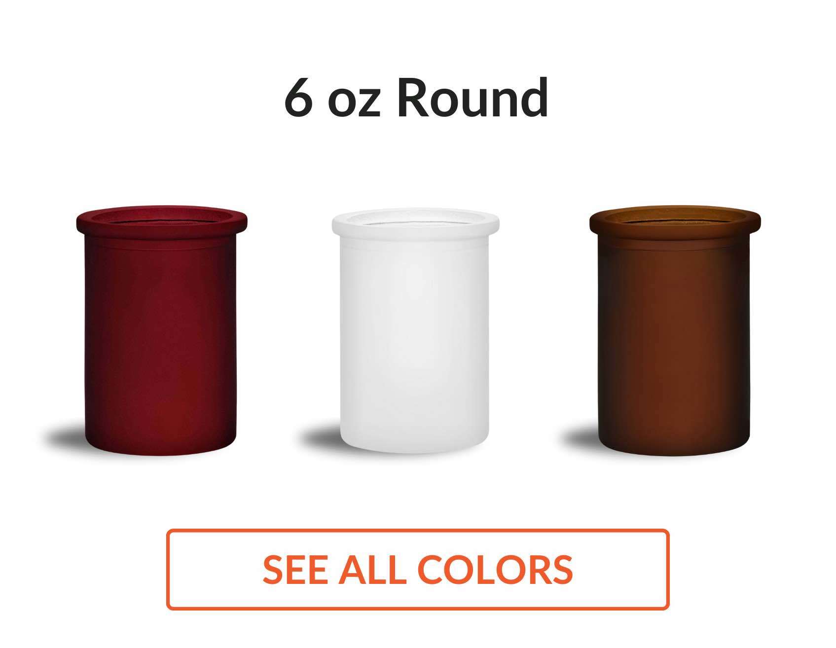6 oz round candle jar