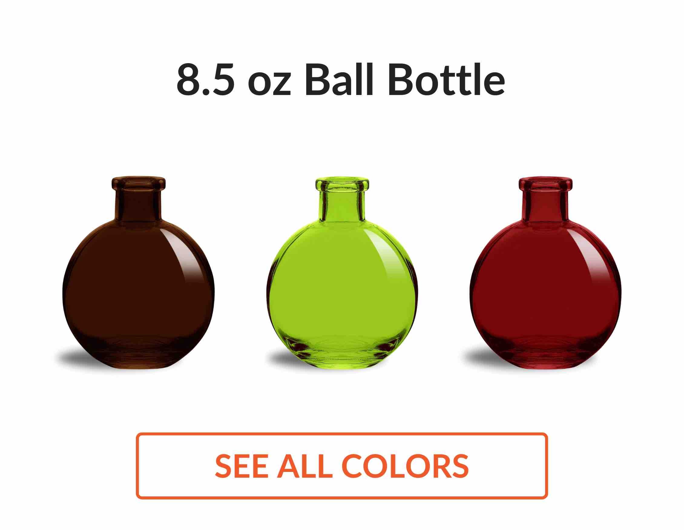 8.5 oz ball glass bottle