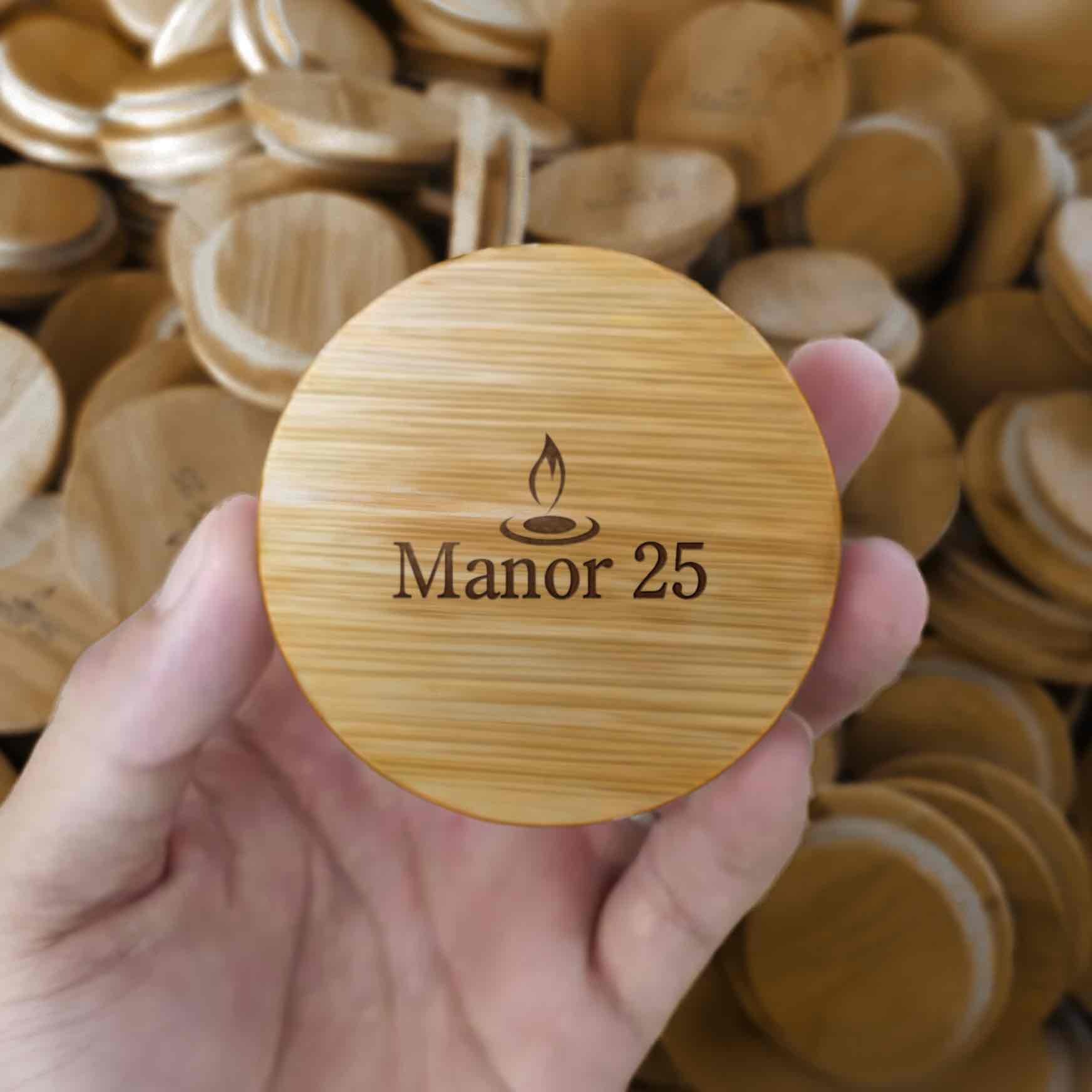 Bamboo Lid with laser burn