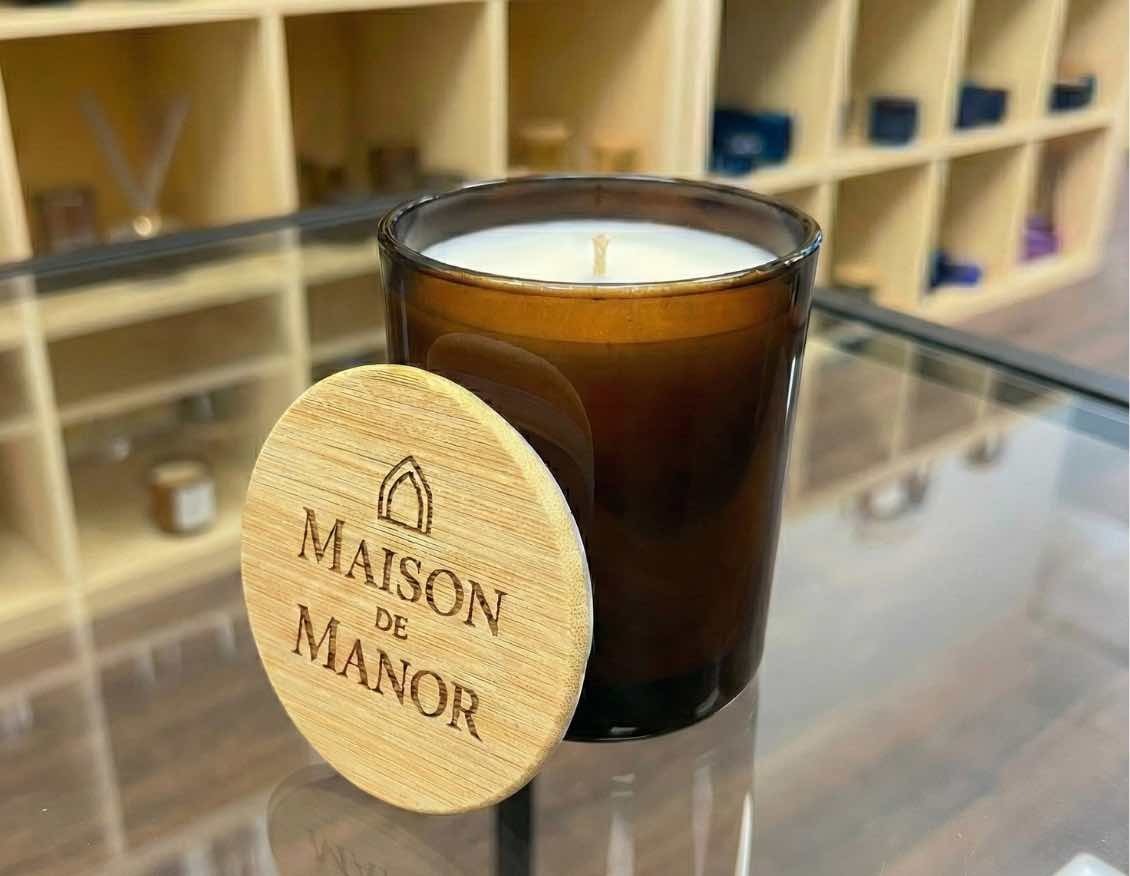 Custom logo printing on bamboo jar lids