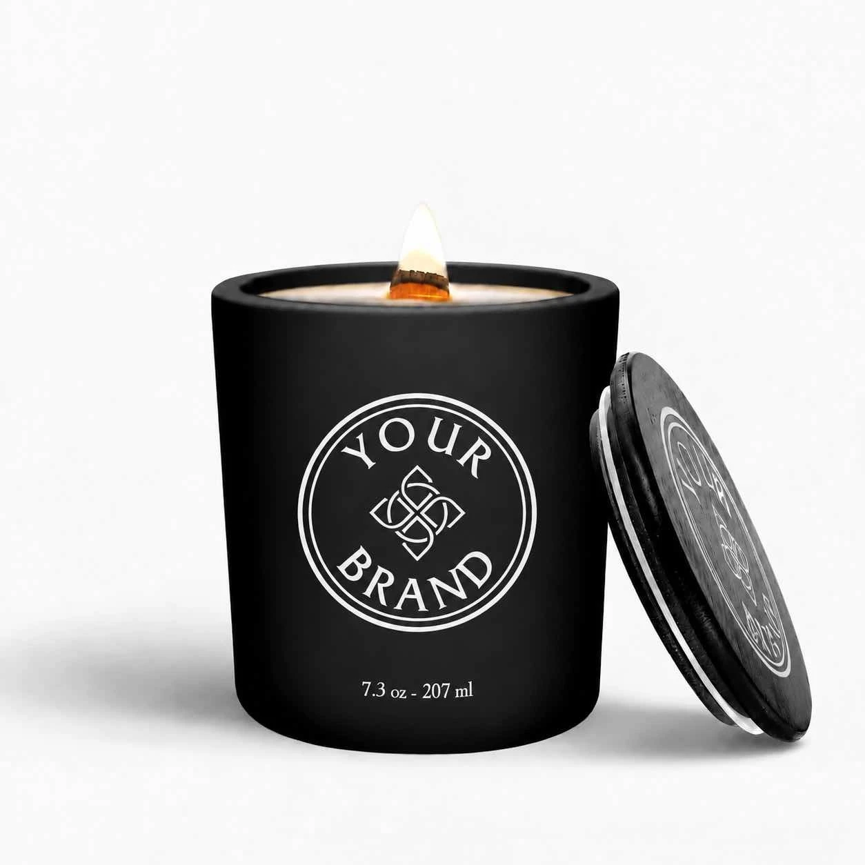Custom candle jar decoration