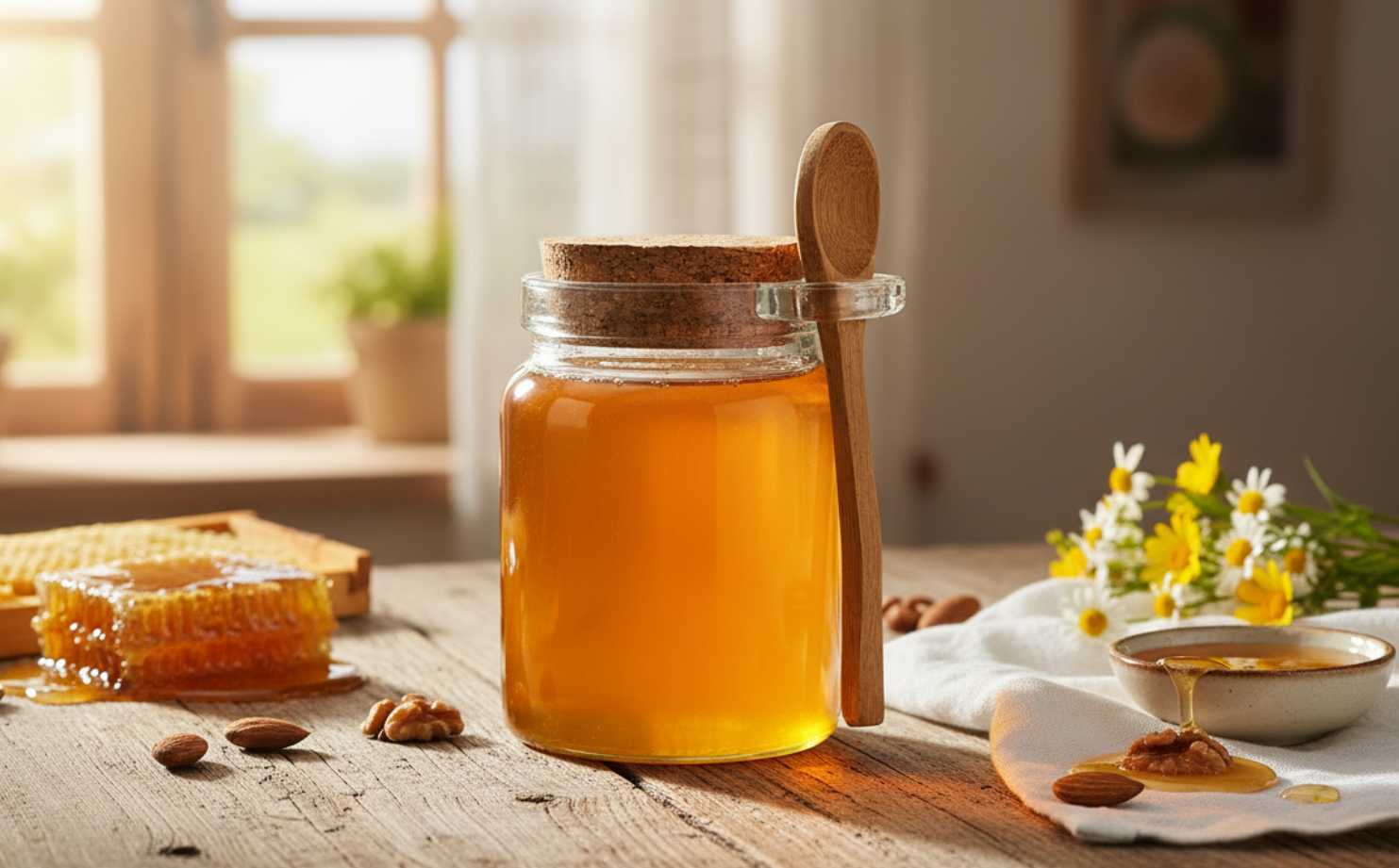 Jar with Cork and Spoon