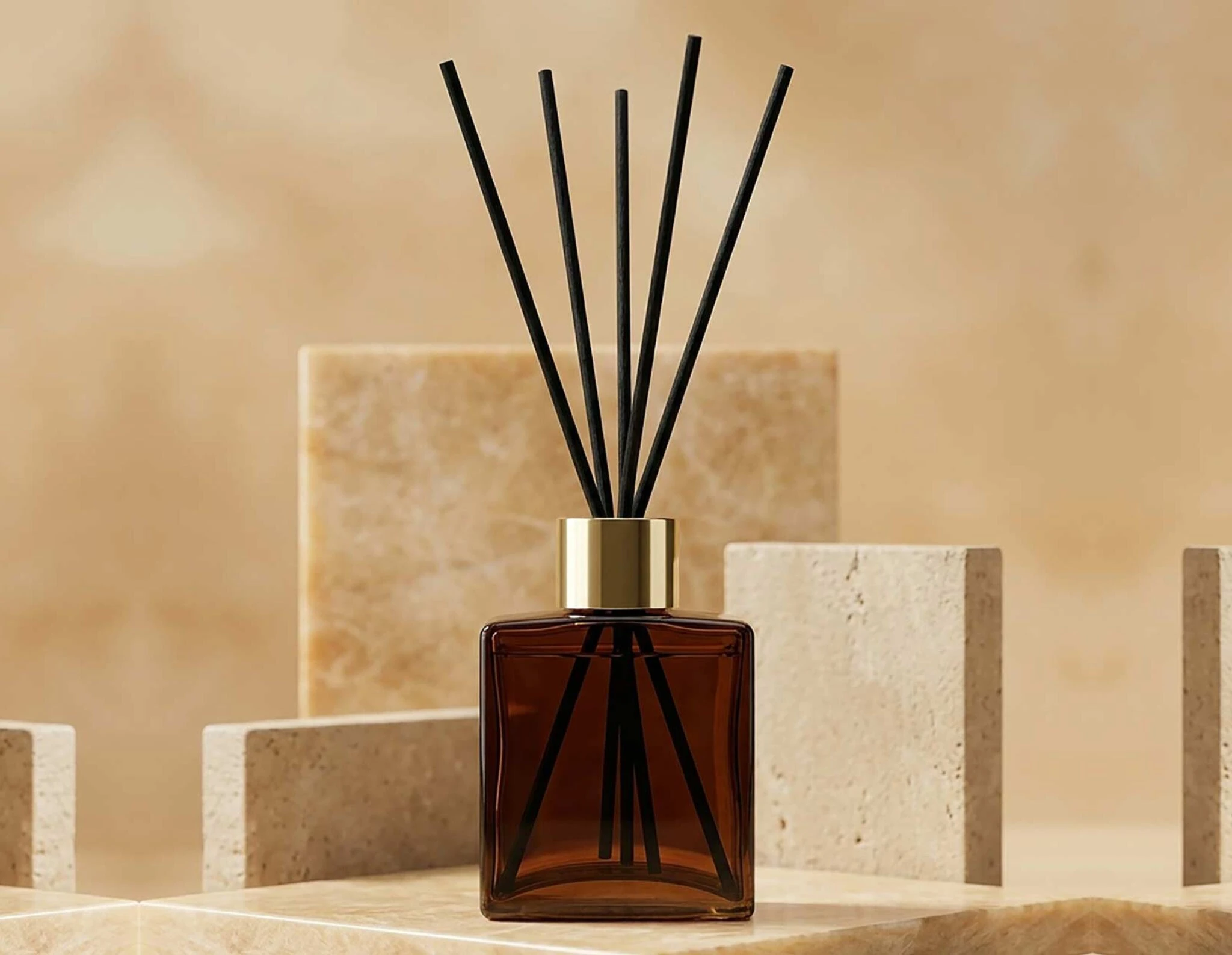 5 oz Rio reed diffuser bottle set with coordinating cap and plug