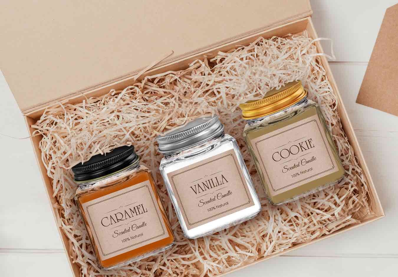 Square Glass Jar For Candle Brands